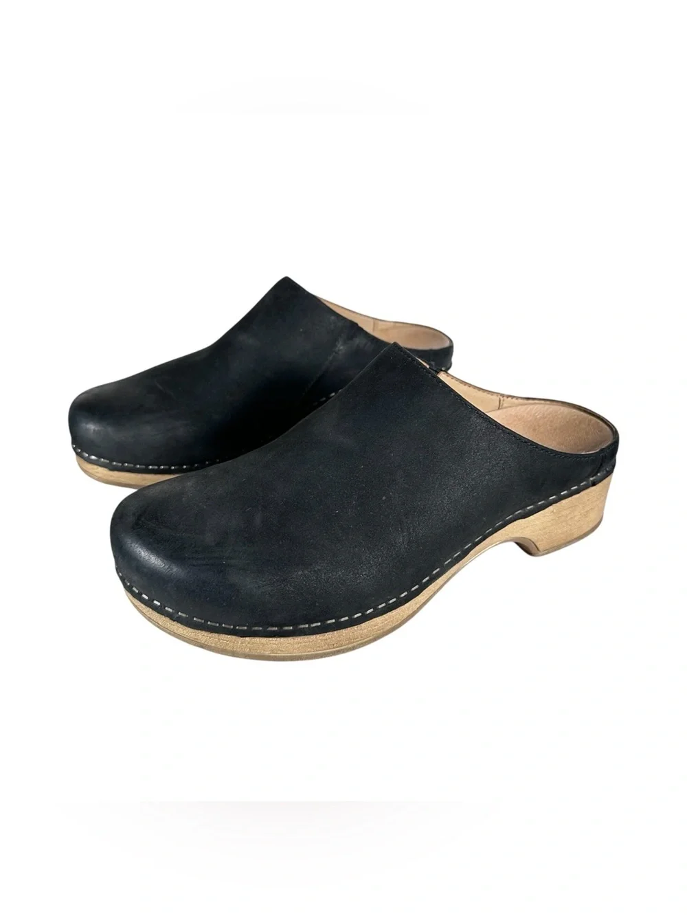 DANSKO Brenda Minimalist Mules in black burnished suede - Picture 2 of 10